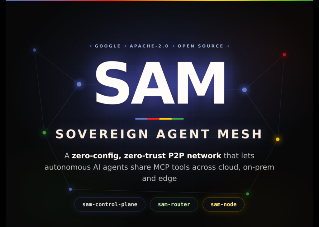 Meet SAM (Sovereign Agent Mesh): A Zero-Config, Zero-Trust P2P Network for AI Agents